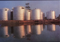 Tiandong oil field tank group